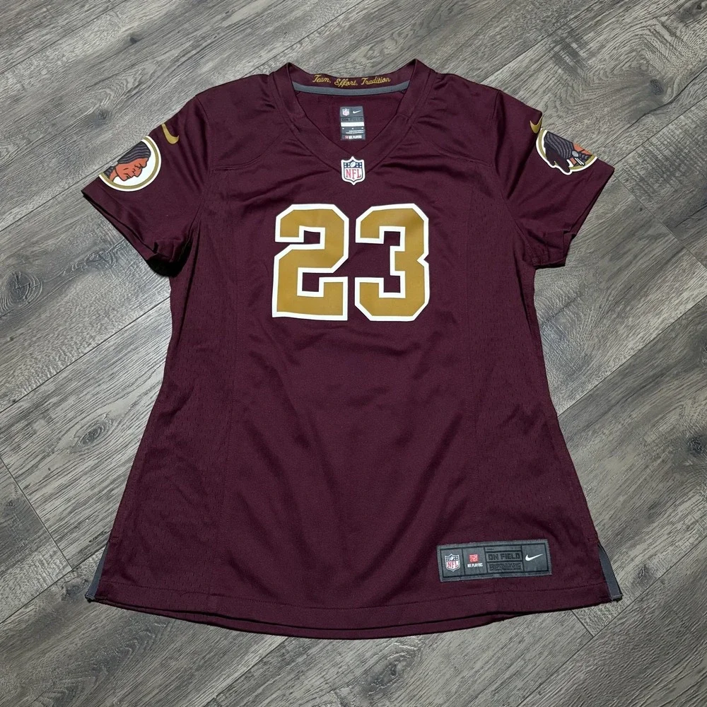Washington Redskins Jersey Womens Medium Red NFL Football DeAngelo Hall 23‎ Nike